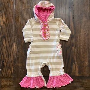 RicRac & Ruffles Romper 6-9 months girls